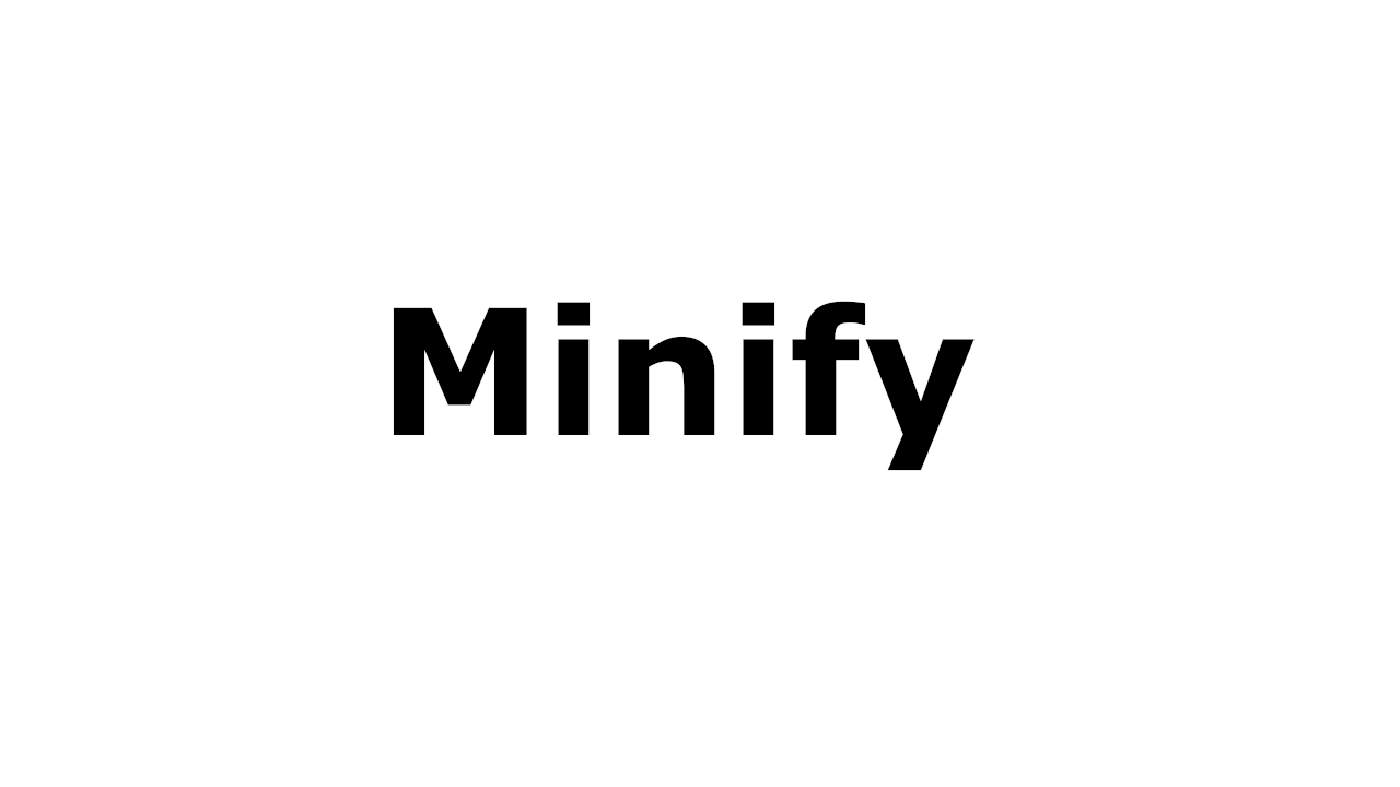 cssとjsのMinify(コード)